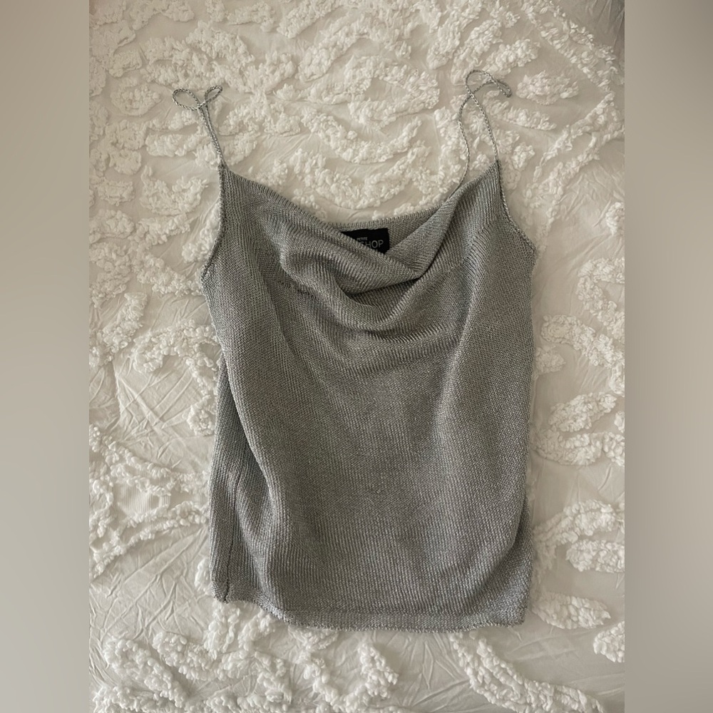top shop sparkly top
